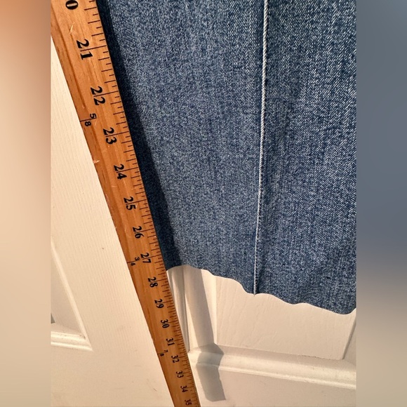 LAUREN RALPH LAUREN 8 Vintage Straight Leg Center Seam Flat Front Stone Washed - Picture 4 of 12